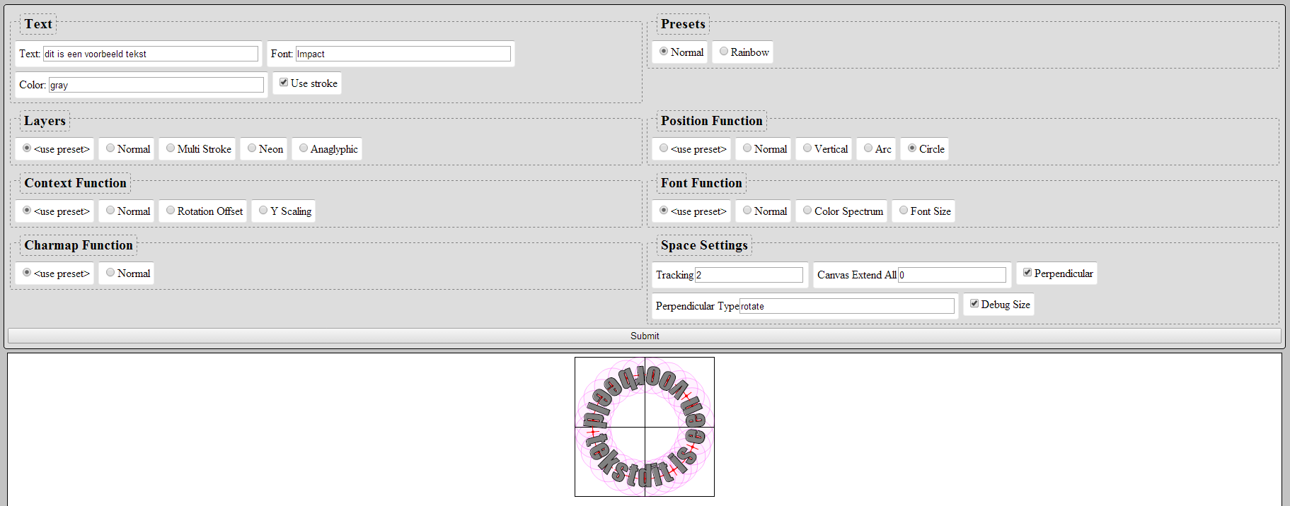 HTML5 Word Art Preview Image